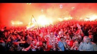 CROATIANS SET ZAGREB ON FIRE WITH INCREDIBLE WELCOMING FOR THE CROATIAN TEAM 👏 [upl. by Ber468]