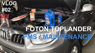 Foton Toplander Basic PMS Change Oil Fuel Filter Air Filter Philippines with Subtitle [upl. by Sheff]