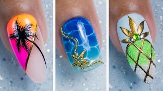 New Summer Nails Ideas 2023 tutorial  Relaxing Nail Art Compilation [upl. by Avilo]