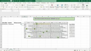 Excel  fonction NBJOURSOUVRES et NBJOURSOUVRESINTL [upl. by Cordula]