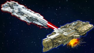 We Battled MASSIVE Space Battleships  Deep Space Battle Simulator Multiplayer [upl. by Yecies]