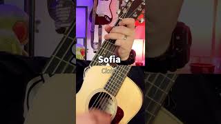 Sofia by Clairo Guitar Tutorial shorts guitar music guitarra youtubeshorts musica love [upl. by Eizdnil414]