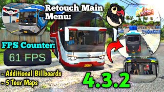 🚚New Update 432  Added Billboards and Retouch Main Menu in Bus Simulator Indonesia 🏕  Bus Game [upl. by Ahcsrop]