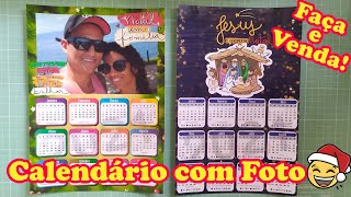 APRENDA COMO FAZER CALENDÁRIO PARA VENDER  COMO FAZER CALENDÁRIO COM FOTO [upl. by Casie]