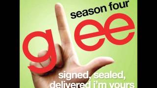 Glee  Signed Sealed Delivered Im Yours DOWNLOAD MP3  LYRICS [upl. by Filippa]