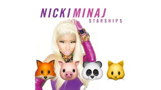 Starships  Nicki Minaj Animoji Karaoke [upl. by Shriner260]