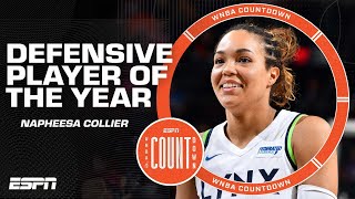 Napheesa Collier named 2024 WNBA Defensive Player of the Year 😤  WNBA Countdown [upl. by Ardeed]