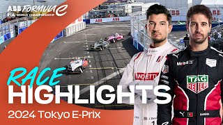 BATTLE TO THE LINE ⚡️  Tokyo EPrix Race Highlights [upl. by Atilek]