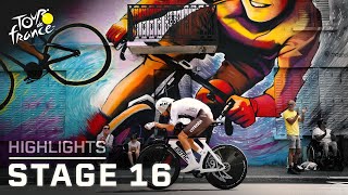 Tour de France 2023 Stage 16  EXTENDED HIGHLIGHTS  7182023  Cycling on NBC Sports [upl. by Htennek]