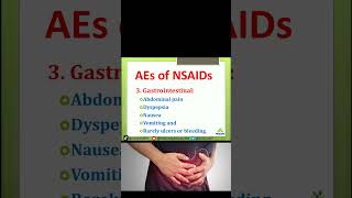 Antiinflammatory NSAIDs Drugs Adverse Effects Side Effects of NSAIDs Pharmacology pharmacist [upl. by Eilahs]