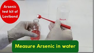 Measurement of Arsenic in Water Arsenic Test Kit  Lovibond [upl. by Annuaerb]