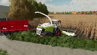 The Northern Farms  fs22  episode 10  chopping maize in the rain [upl. by Lechner]