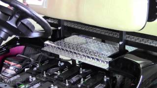 EZGO TXT Diamond Plate Access Panel  How To Install Video  Golf Cart Diamond Plate Accessories [upl. by Aikyt]