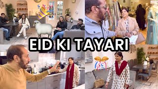 EID KI TAYARI 🎊 UK ME QURBANI KI KHUSHI KA MAHOL 🥰🤲🐑 [upl. by Penney]