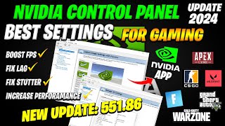 Nvidia Control Panel Latest Update 55186  Best Nvidia 55186 Settings amp Optimizations For Gaming [upl. by Anawait419]