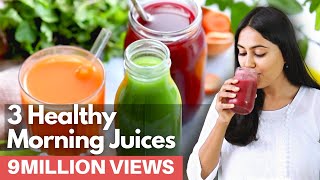 5 मिनट के अंदरअंदर बन जाने वाले जूस रेसिपी  3 Healthy Morning Juices [upl. by Medor]