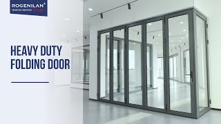 Modern insulated aluminium alloy double tempered glass patio folding dooraluminium doorsglass [upl. by Helali]