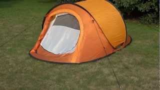 Double layers 2 man pop up tent with two doors [upl. by Illona58]