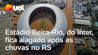 Enchentes no RS Estádio BeiraRio e Arena do Grêmio ficam alagados após chuvas veja imagens [upl. by Pettifer]