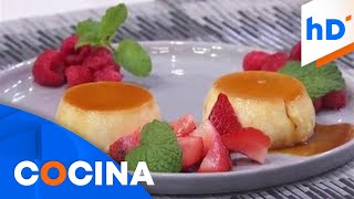 Prepara esta receta de flan de vainilla deliciosa y fácil  hoyDía  Telemundo [upl. by Sylado666]