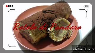 Rotolo di Pandoro Videoricetta [upl. by Elleved]