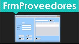 Sistema de almacén en Java y MySQL Parte 11  FrmProveedores [upl. by Aitam919]