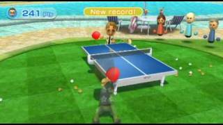 Lets Play Wii Sports Resort  Ep6  Table Tennis Return  High Score Attempt [upl. by Eihcir771]