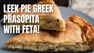 Leek Pie Greek Prasopita with Feta [upl. by Irroc]