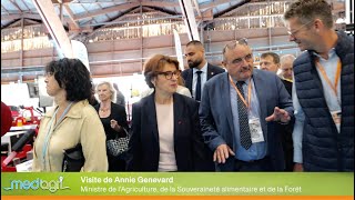 Visite de la Ministre Annie Genevard sur le salon MedAgri 2024 [upl. by Finn]