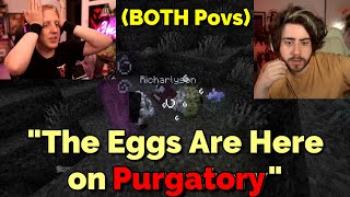 Philza amp Cellbit React to LAST Clue About The EGGS on QSMP Purgatory Minecraft [upl. by Ecidnac199]