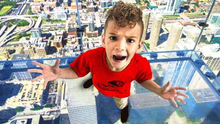 8 Year Old Goes UP A 600FT Glass Building and This Happened [upl. by Amyaj]