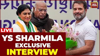 YS Sharmila Interview LIVE YS Sharmila Joins Congress  YS Sharmila Interview With Rajdeep Sardesai [upl. by Asilec]