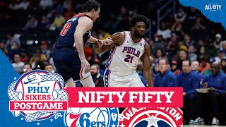 Joel Embiid’s SeasonHigh 50 Points Lifts Sixers Over Wizards  PHLY Sixers [upl. by Sturdivant888]