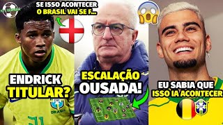 TÁ MALUCO OLHA A PROVÁVEL ESCALAÇÃO DA SELEÇÃO BRASILEIRA CONTRA A INGLATERRA VAI VIM GOLEADA [upl. by Yuri]