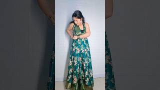 Saree se gown in one minute shorts youtubeshorts ytshorts saree sareedrapings [upl. by Ative]