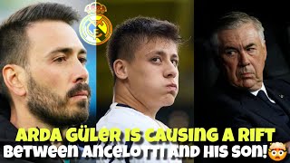 🚨BIG DISAGREEMENT BETWEEN ANCELOTTI AND HIS SON OVER ARDA GÜLER🤯👀🚨 [upl. by Ardnuas]