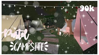 Pastel Campsite Speed build  Bloxburg  90k [upl. by Assirrac9]