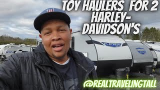 Toy Hauler that will fit two fullsize HarleyDavidson Motorcycles [upl. by Liebman252]