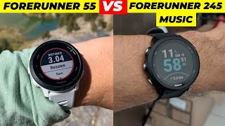 FORERUNNER 55 vs FORERUNNER 245 Music Qual o Melhor Garmin [upl. by Annor]