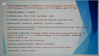 fiche de lecture la quot boîte à merveilles quot partie quot 2 quot roman autobiographique Ahmed sefrioui [upl. by Halona]