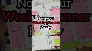 DIY Weekly planner  Helps to Keep tracking the tasks for a week [upl. by Frey]