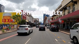 4K Driving Brisbane FORTITUDE VALLEY Queensland Australia [upl. by Salema]