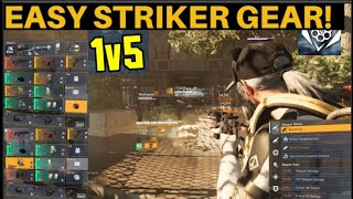 How I build my Striker in Division 2 PVP Dark Zone Solo Game play and Builds 2024 [upl. by Sufur227]