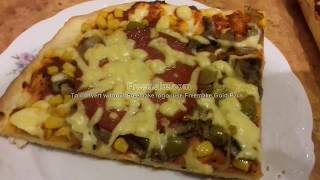 PIZZA domowa z pieczarkami sos pomidorowy  MEGA P [upl. by Rochester]