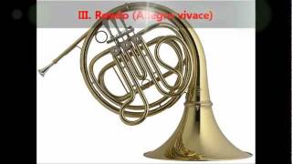 Mozart  Horn Concerto No 4 in E flat K 495 complete [upl. by Daney619]