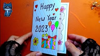 Vẽ thiệp chúc mừng năm mới  Vẽ thiệp tết  cách làm thiệp tết  Drawing happy new year  KC zit [upl. by Mcnalley959]