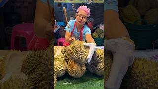 Giant Devil Fruit Unboxing Giant Durian  Fruit Cutting Skills [upl. by Ennayehc633]