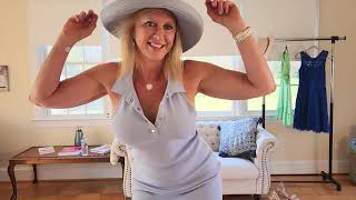 Spring dresses No Bra TryOn  Real Women Over 60 [upl. by Ecnirp]