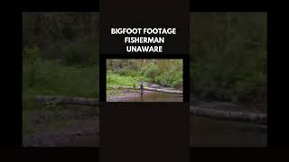 Footage of a Bigfoot sneaking up on a fisherman unknown date and place bigfoot sasquatch [upl. by Stasny986]