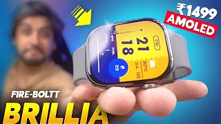 Best AMOLED Smartwatch Under ₹1500 ⚡️ Fireboltt BRILLIA Review [upl. by Thorlie]